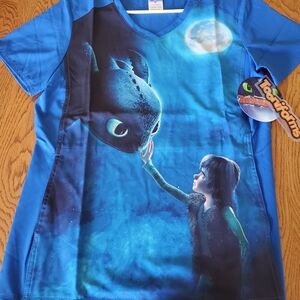 Blue Graphic Short Sleeve Tee